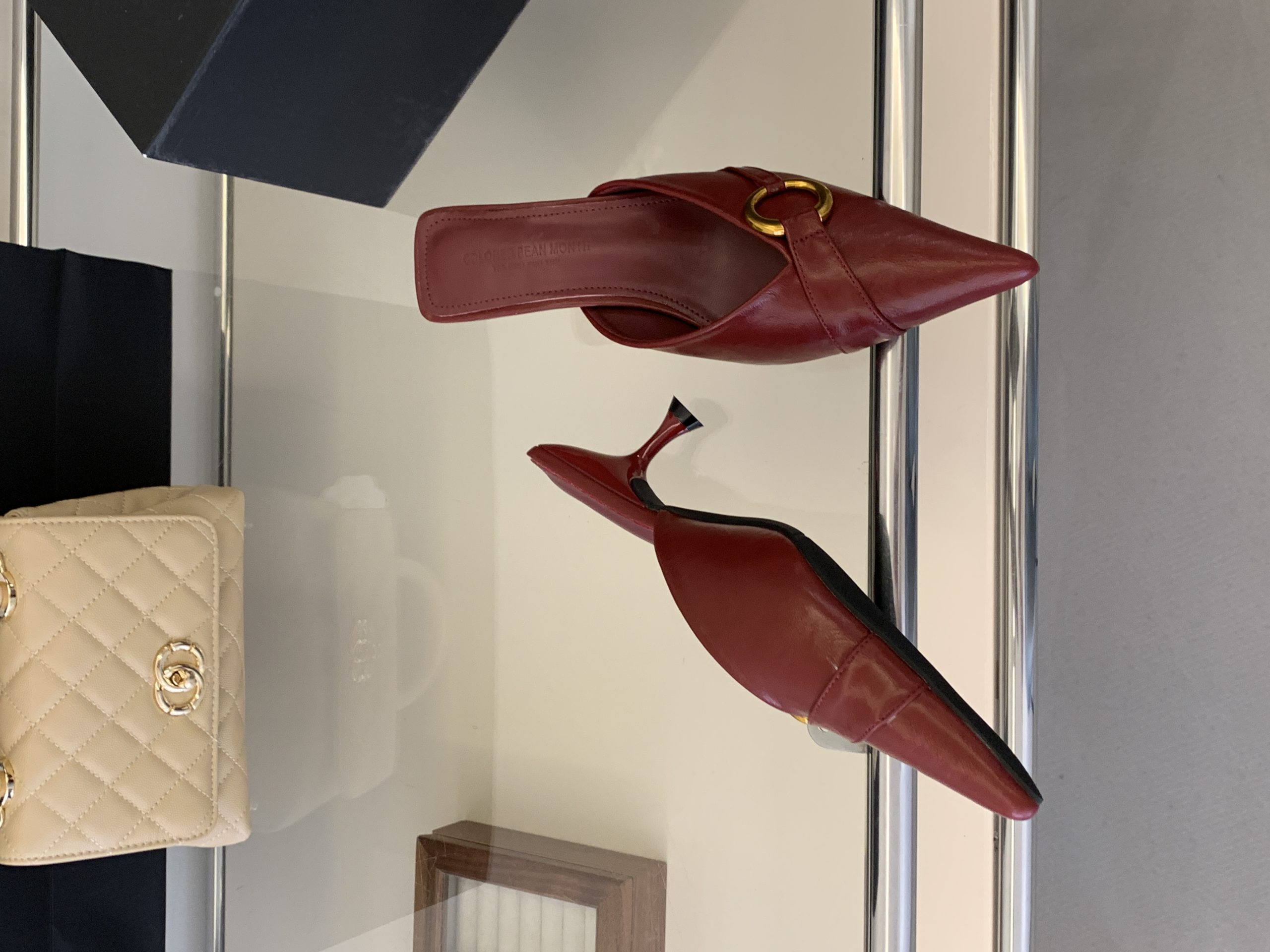 2026 New European American Style Buckle Pointed Toe Kitten Heel Slip On Comfortable Closed Toe Women's Shoes