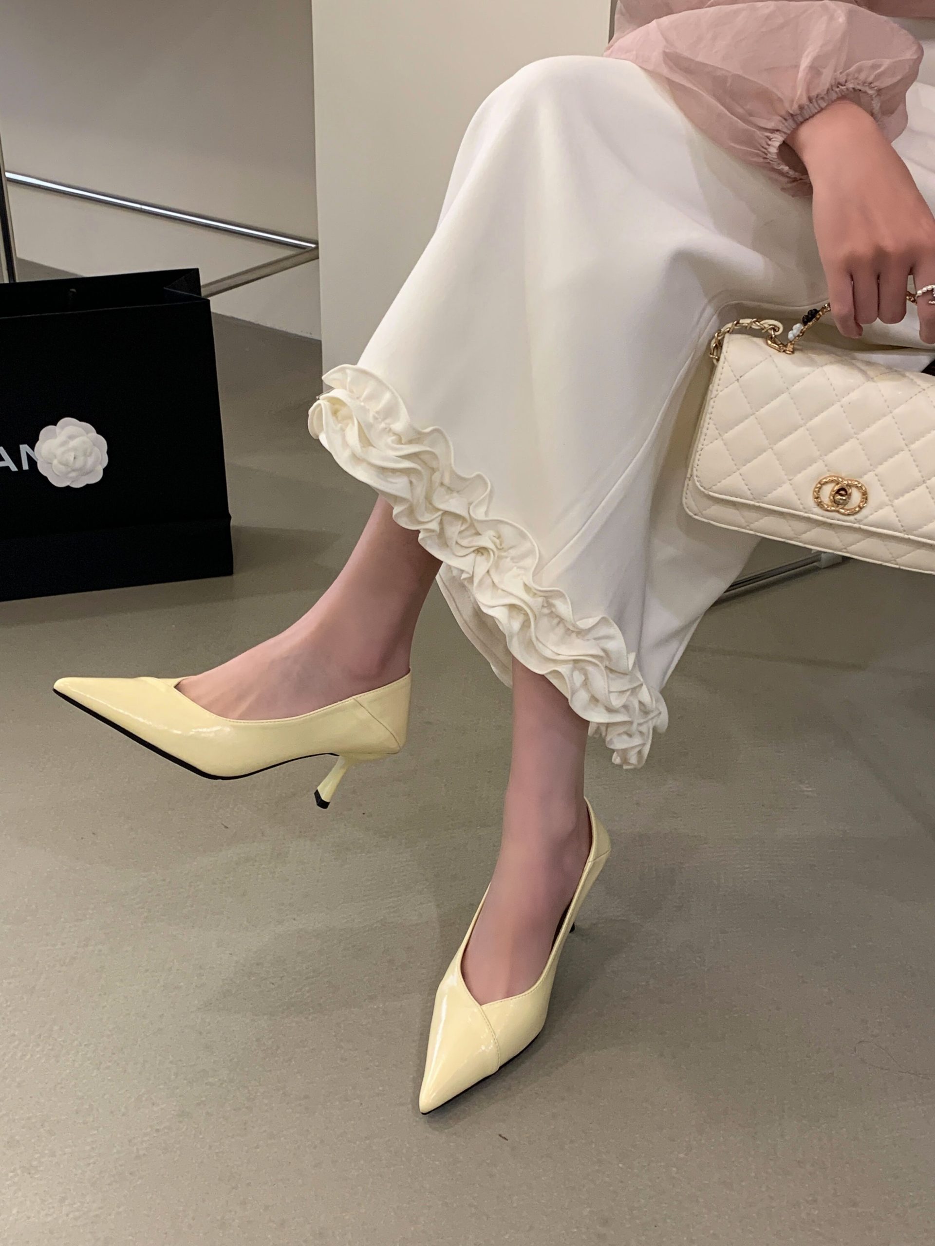 2026 New Style Women's High Heel Pointed Toe Slip-On Shoes Elegant Fashion Casual PU Leather