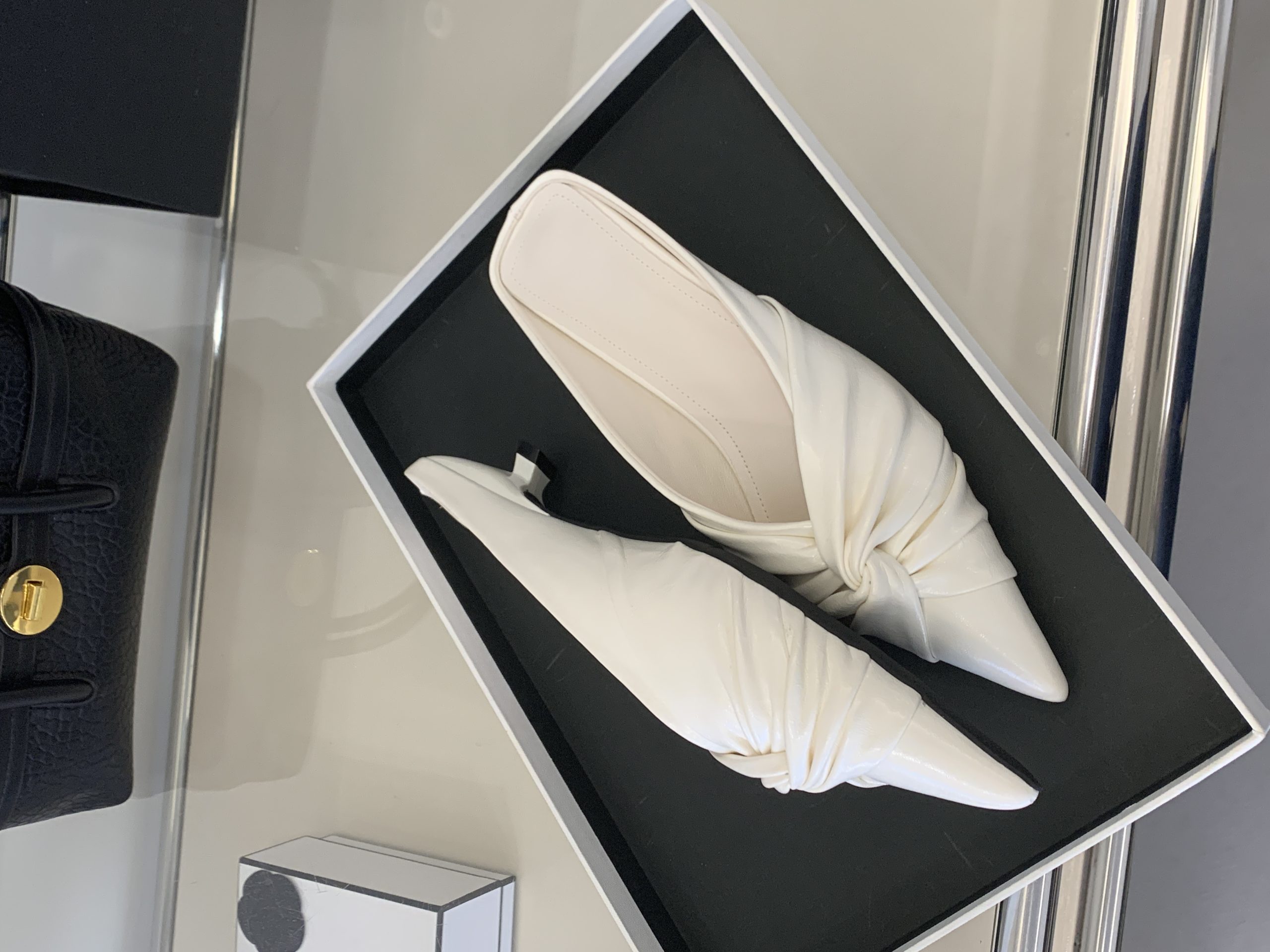 2026 New Summer Fashion Kitten Heel Pointed Toe Open Toe Slippers Comfortable Versatile Women's Shoes