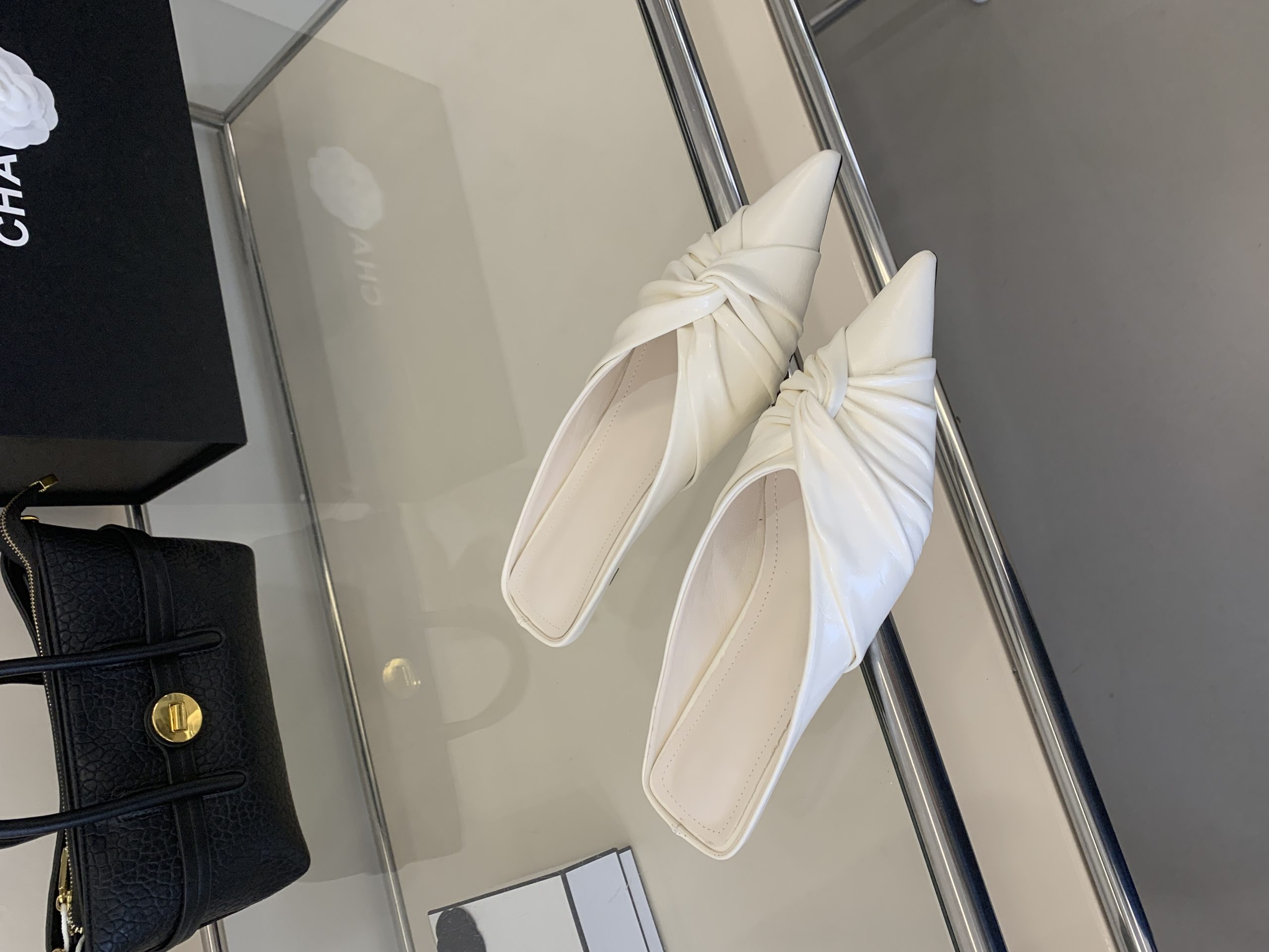 2026 New Summer Fashion Kitten Heel Pointed Toe Open Toe Slippers Comfortable Versatile Women's Shoes