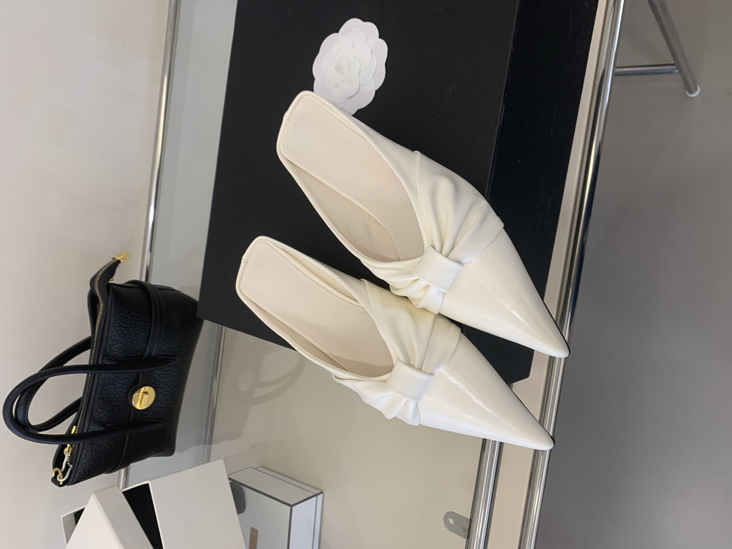 2026 New Summer Women's Soft Leather Kitten Heel Pointed Toe Slingback Comfortable Sexy Shoes - Style 7511f3