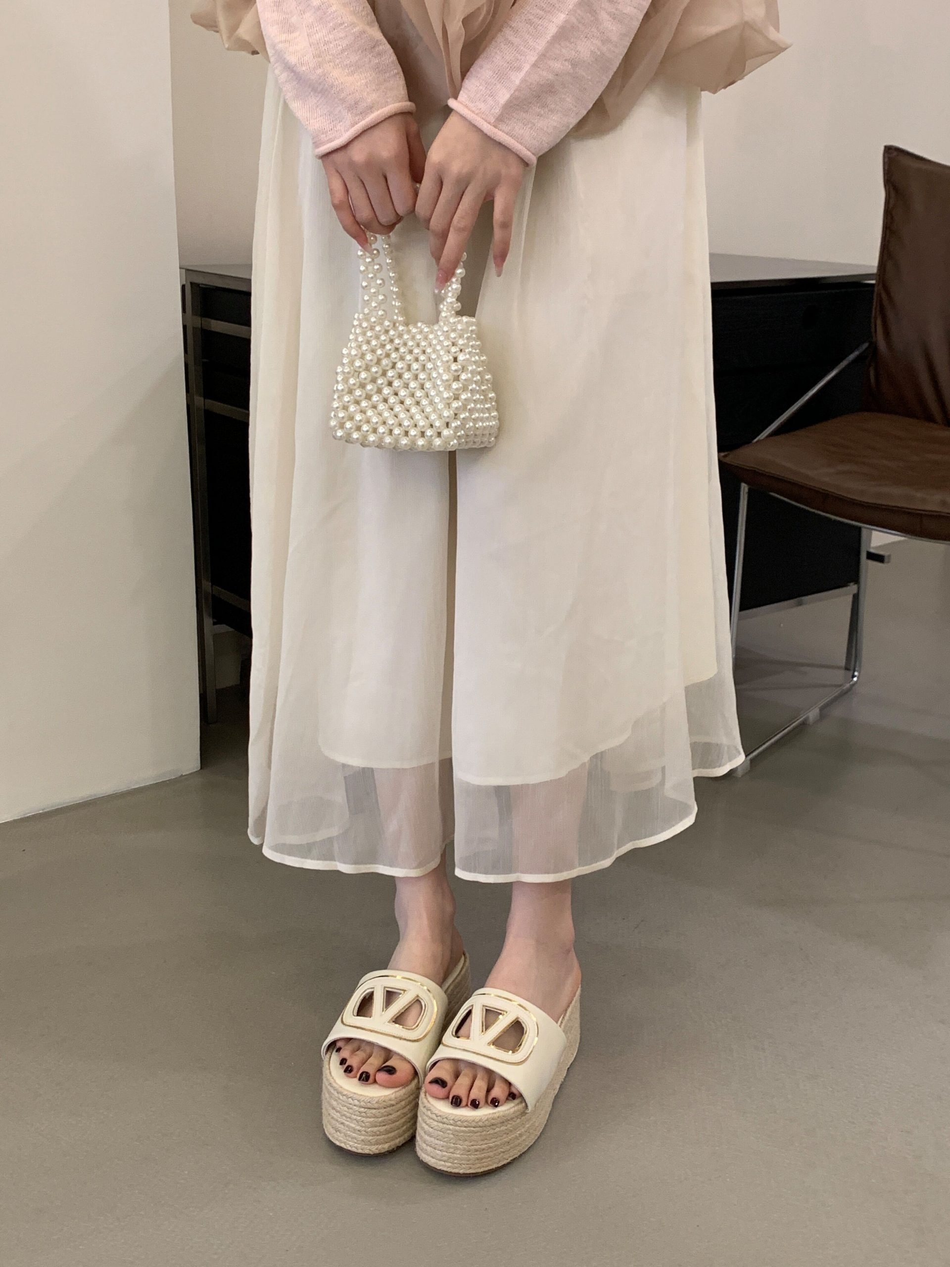 BUBUFLY French Style 2026 Summer New Women's Platform Woven Straw Sandals with Height Increasing Sole