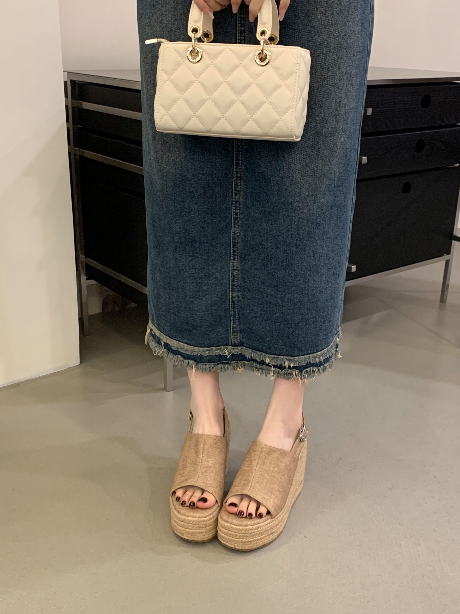 BUBUFLY Women's Platform Wedge Sandals 2026 Summer New Arrival High Heels British Style