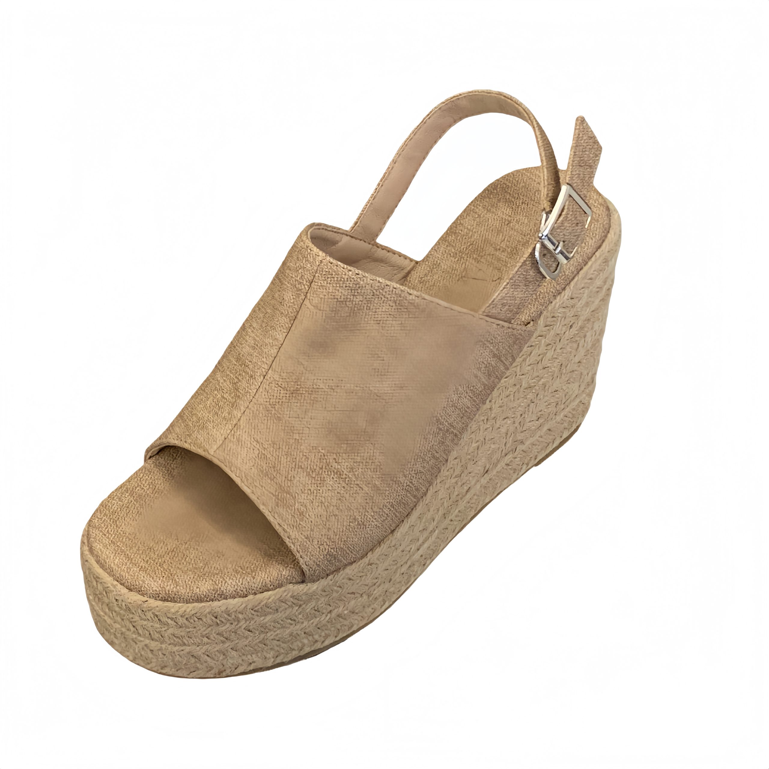 BUBUFLY Women's Platform Wedge Sandals 2026 Summer New Arrival High Heels British Style