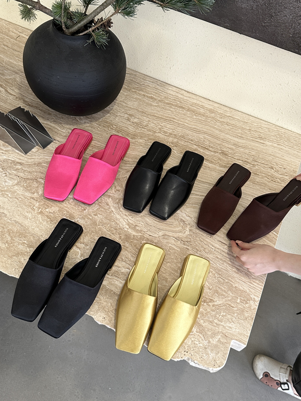 Retro Fashion Toe-Covered Slip-On Slippers